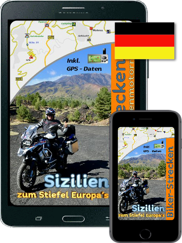 Bestellartikel: E-Book „Motorradreise Sizilien“ mit GPS-Daten (GPX) zum Download