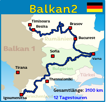 Motorradtour durch den Balkan - Griechenland - Bulgarien - Rumänien Motorradtour durch den Balkan - Griechenland - Bulgarien - Rumänien