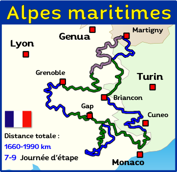 Circuit moto à travers les Alpes maritimes ou les Alpes occidentales en moto de route